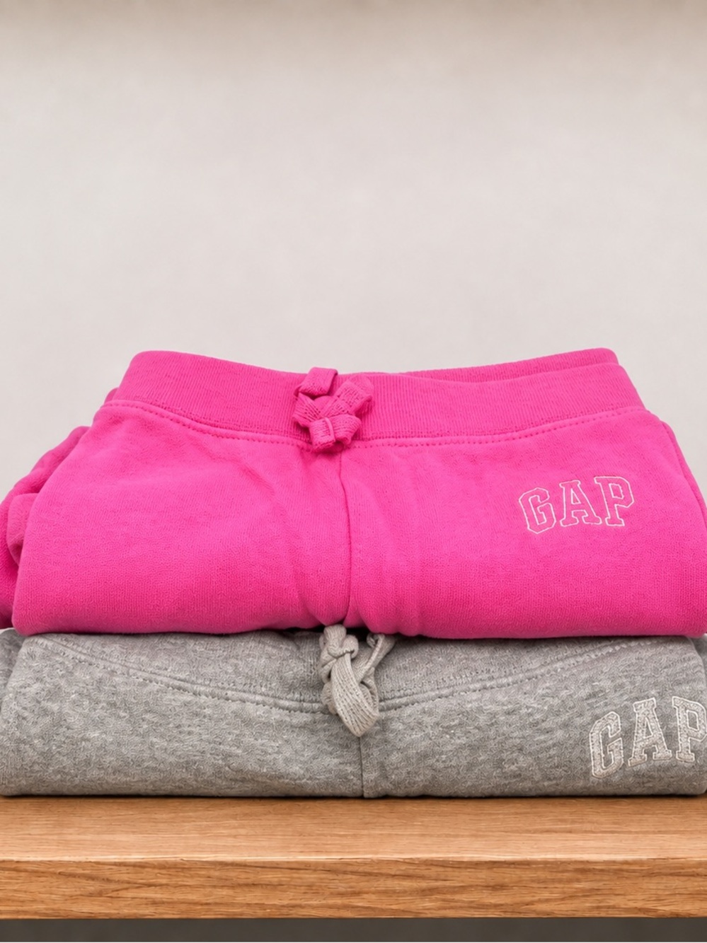 GAP Kids Hot Pink & Heather Gray Sweatpants Set